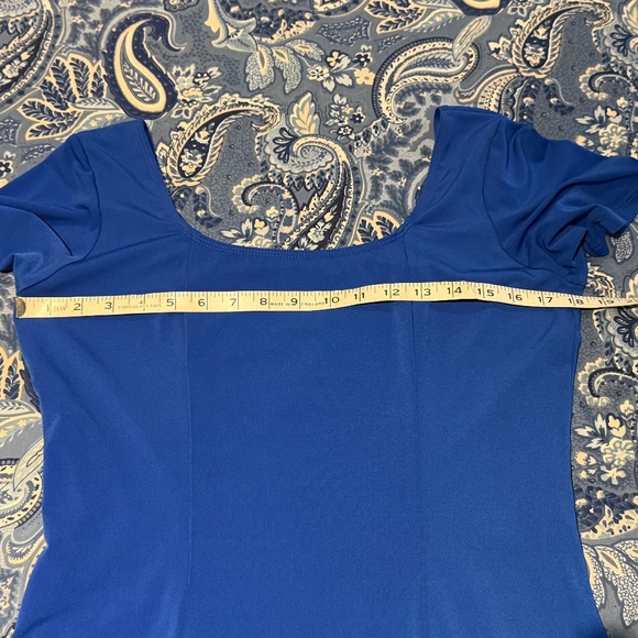 Blue fully lined dress - Picture 5 of 8
